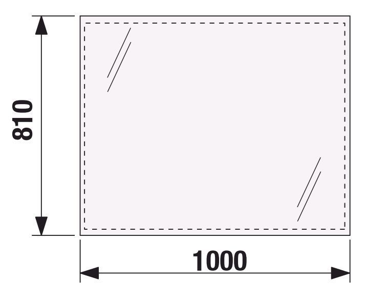 Зеркало для ванной комнаты Jika Clear 100х81см (H4557611731441) 127749 фото