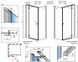 Душова кабіна Radaway Fuenta New KDJ+S1 110x75 R (384041-01-01R+384049-01-01) профіль хром/скло прозоре 265493 фото 2