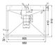 Кухонная мойка Fabiano Quadro Top 65x51 R10 S/Steel (8216.401.0920) 492503 фото 2