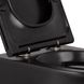 Унітаз підвісний Qtap Robin Rimless (QT1333046ERMB) з сидінням Slim Soft-close (чорний мат) 389090 фото 4