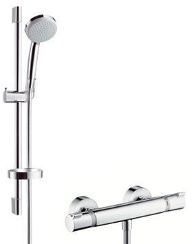 Смеситель для душа Hansgrohe Ecostat 27034000 с термостатом (хром) 92322 фото