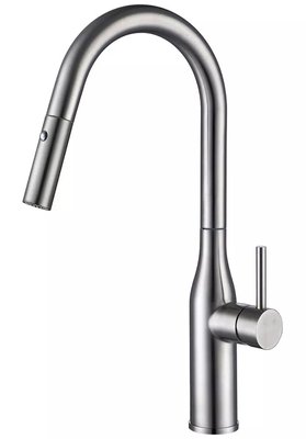 Змішувач для кухні Gappo G4398-45 з душем (нержавіюча сталь) 927252 фото