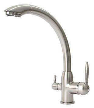 Змішувач для кухні Fabiano FKM 31.2 Inox з підключенням питної води (8231.403.0533) нержавіюча сталь 128047 фото