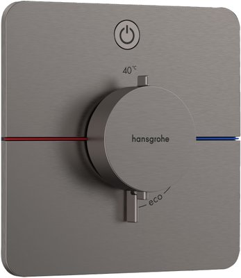 Смеситель для душа Hansgrohe ShowerSelect Comfort Q 15581340 скрытого монтажа с термостатом (чёрный матовый хром) 694232 фото