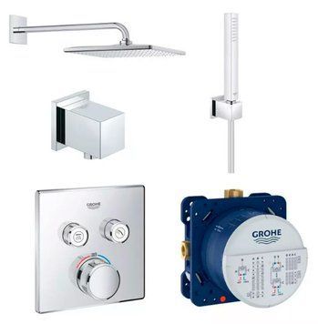 Душевая система Grohe Grohtherm SmartControl UA26405SC1A с термостатом (хром) 547295 фото