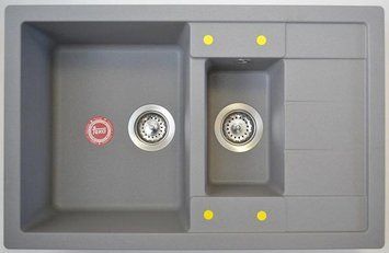 Гранитная мойка Teka Astral 60 B-TG (40143572) серый металлик 140469 фото