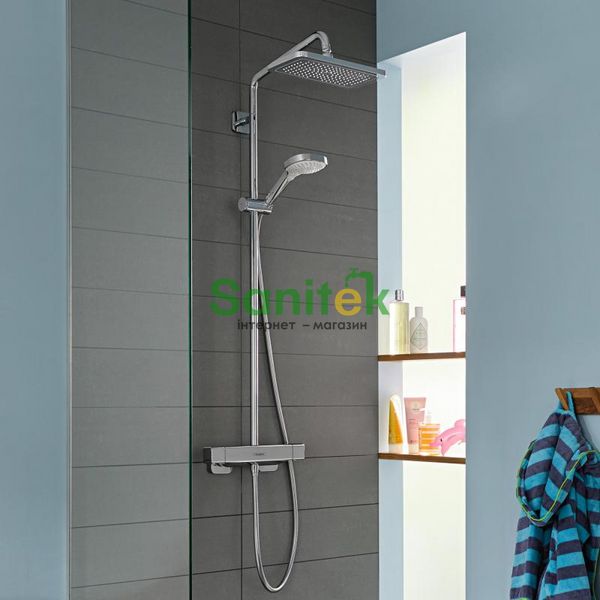 Душова система Hansgrohe Croma E 280 EcoSmart 27660000 з термостатом (хром) 304855 фото