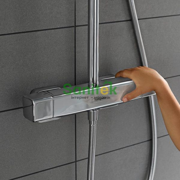 Душова система Hansgrohe Croma E 280 EcoSmart 27660000 з термостатом (хром) 304855 фото