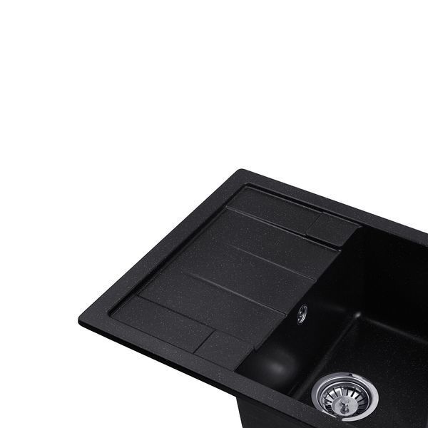 Гранітна мийка Kroner KRP Komposit SCH-6550 (чорний) 697884 фото
