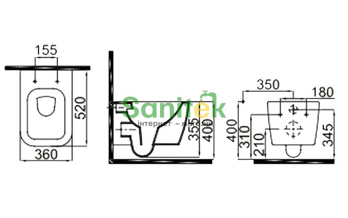 Унитаз подвесной Idevit Halley Rimless 3204-2615 с функцией биде 167025 фото