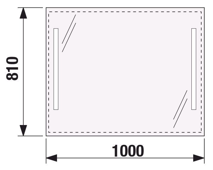 Зеркало для ванной комнаты Jika Clear 100х81см (H4557651731441) 127750 фото
