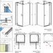 Боковая стенка Radaway Almatea KDJ+S/R2 80x100x80 (31552-01-01R2) профиль хром/стекло прозрачное 209768 фото 2