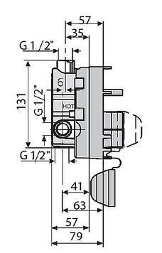 Скрытая часть Ideal Standard Multiport A2363NU 68149 фото