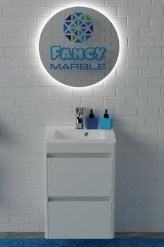 Тумба під умивальник Fancy Marble (Буль-Буль) Fiji/Bali 50-2 (біла) 543863 фото