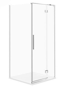 Душова кабіна Cersanit Crea 90x90 (S159-006+S159-010) хромований профіль/скло прозоре (права) 546500 фото
