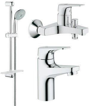 Набір змішувачів для ванної кімнати Grohe BauFlow 121624 (23156000+32811000+27927000) 124454 фото