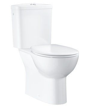 Унитаз-компакт Grohe Bau Ceramic 39429000+39436000 Rimless (вертикальный выпуск) 308119 фото