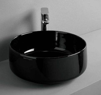 Умивальник ArtCeram Cognac &Oslash; 42 см COL001 03;00 (чорний) 156075 фото