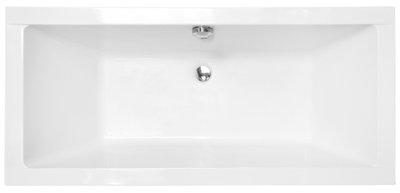 Ванна акриловая Besco Quadro Slim 170x75 (WAQ-170-SL) без ножек 371594 фото