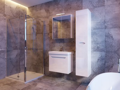 Пенал для ванної кімнати Ювента Livorno LvrP-170 (структурний білий) 327156 фото