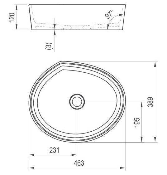 Тумба з умивальником Ravak SUD SD Freedom 1100 (X000001084+XJN01300004) горіх 280663 фото