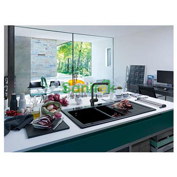 Змішувач для кухні Franke Atlas Neo Sensor 115.0625.527 з душем (індустріальний чорний) 492421 фото