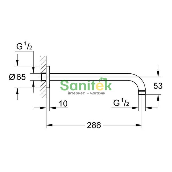 Душевая система Grohe Eurosmart new UA25183004 (хром) 538671 фото