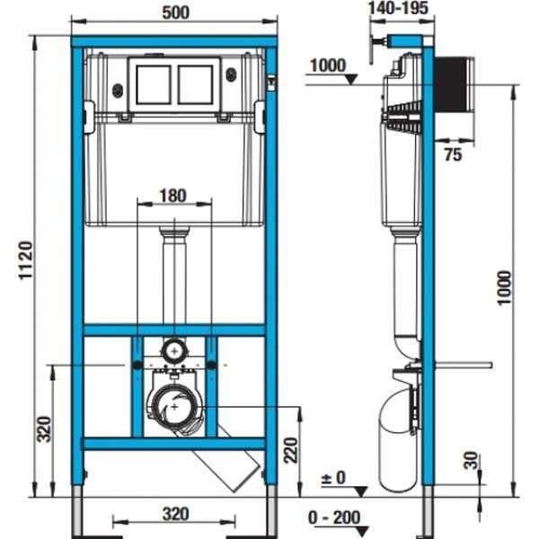 Комплект інсталяції Jika 38891 з унітазом Jika Lyra plus з сидінням soft close 325093 фото