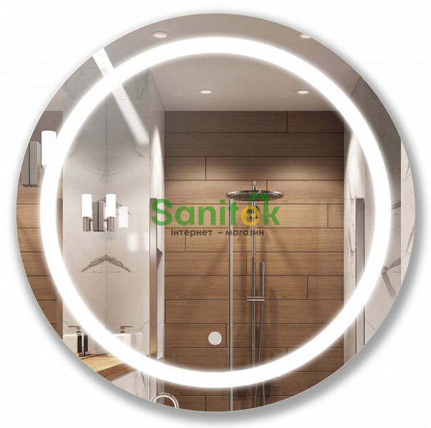 Зеркало для ванной комнаты Мойдодыр Sunny 80х80 S (00-0006244) с LED-подсветкой с сенсором 519416 фото