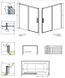 Шторка для ванны Radaway Idea Black PN DWJ 150 R (10003150-54-01R) чёрный профиль/стекло прозрачное 281025 фото 2