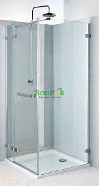 Душові двері Kolo Next 90 (HDSF90222R03L) з релінгом сріблястий профіль/скло прозоре Reflex (ліва) 153206 фото