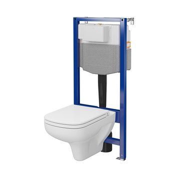 Комплект установки Cersanit Aqua 50 C38 механіка з унітазом Colour Clean On з сидінням Soft Closing (S701-817) 952030 фото