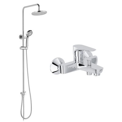 Змішувач для ванни Imprese Modus SET20220122 із душовою системою (хром) 541769 фото