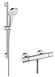 Смеситель для душа Hansgrohe Ecostat Comfort 27081400 с термостатом (белый/хром) 129484 фото 1