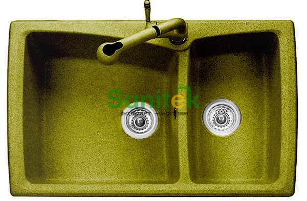 Гранітна мийка Telma Vogue HR0792 Granite/Metal (79 gold) 148099 фото
