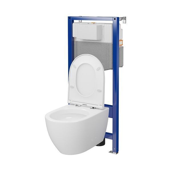 Комплект инсталляции Cersanit Aqua 50 C18 механика с унитазом Zen Streamon с сиденьем Soft Closing (S701-798) 952013 фото