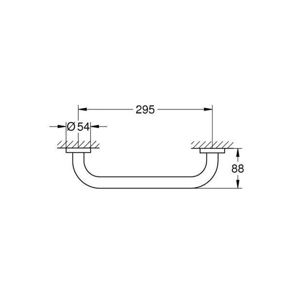 Поручень для ванної Grohe Essentials 1024712430 (чорний матовий) 872620 фото