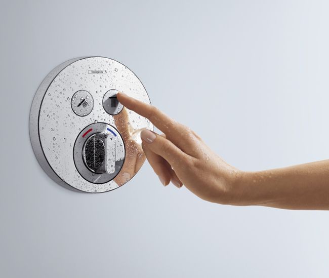 Змішувач для ванни та душу Hansgrohe ShowerSelect S 15748000 прихованого монтажу з термостатом (хром) 124919 фото