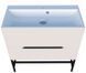 Тумба с умывальником Fancy Marble (Буль-Буль) Stella 100 Stiven (белая) с каркасом 1007509 фото 5