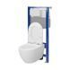 Комплект инсталляции Cersanit Aqua 50 C18 механика с унитазом Zen Streamon с сиденьем Soft Closing (S701-798) 952013 фото 2