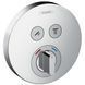 Змішувач для ванни та душу Hansgrohe ShowerSelect S 15748000 прихованого монтажу з термостатом (хром) 124919 фото 1