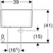 Умывальник Geberit Publica 48x39 см 108000000 для ног (без отверстия и перелива) 278394 фото 3