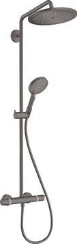 Душевая система Hansgrohe Croma Select S Showerpipe 280 EcoSmart 26891340 с термостатом (матовый чёрный хром) 304918 фото