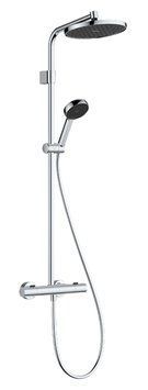 Душевая система Hansgrohe Activera S 240 1jet EcoSmart Ecostat Fine Varia 28078000 с термостатом (хром) 991816 фото