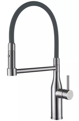 Змішувач для кухні Gappo G4398-55 з душем (нержавіюча сталь/сірий) 927255 фото