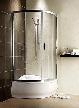 Душевая кабина Radaway Premium Plus A 80x80 (30411-01-08N) профиль хром/стекло коричневое 205294 фото