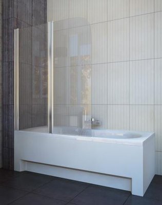 Шторка для ванны Koller Pool QP95 Chrome-Grape L хромированный профиль/стекло Grape (левая) 152312 фото