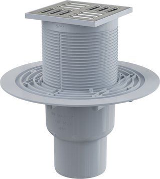 Душевой трап Alcaplast APV2321 (105x105/50/75мм) с прямой подводкой, с гидрозатвором Smart 142366 фото