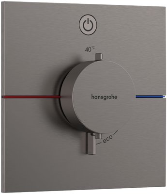 Змішувач для душа Hansgrohe ShowerSelect Comfort E 15571340 скрытого монтажа с термостатом (чёрный матовый хром) 694202 фото