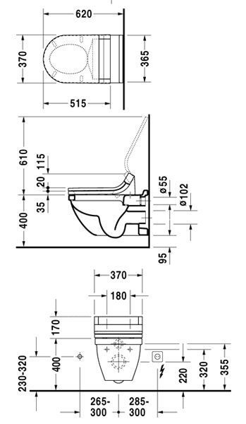 Унитаз подвесной Duravit Starсk 3 2226090000 119543 фото